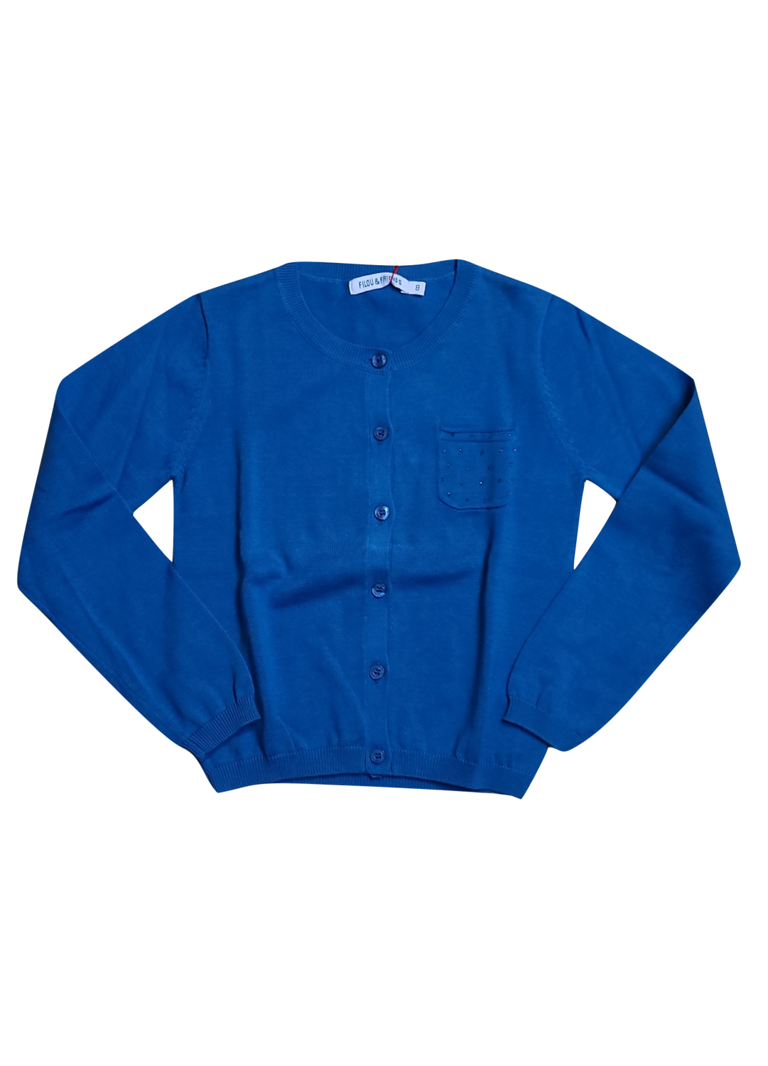 Gilet Tricot Borstzakje Filou &amp; Friends Blauw