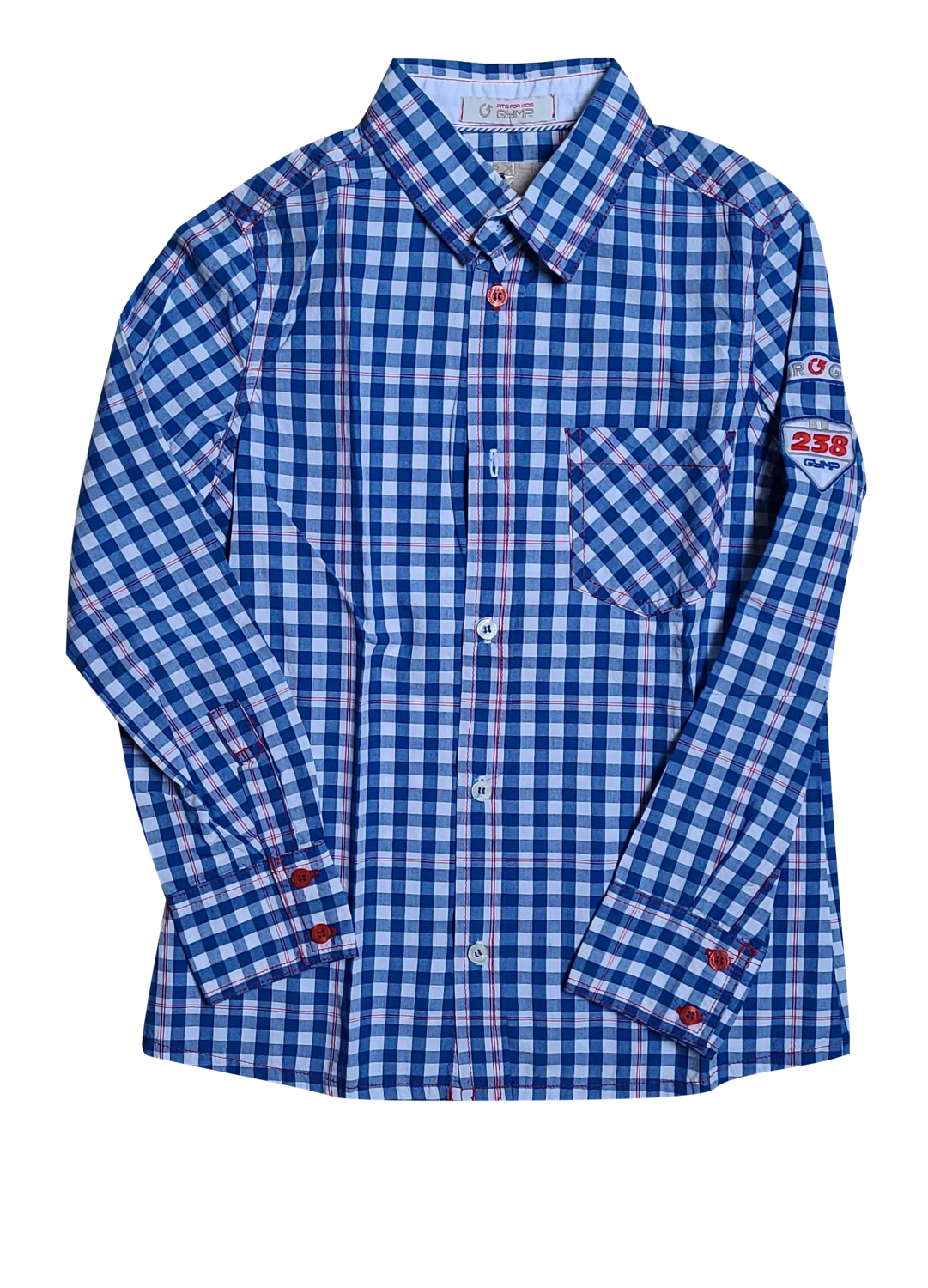 Hemd L/M &quot;Network&quot; Gymp Blauw Geruit