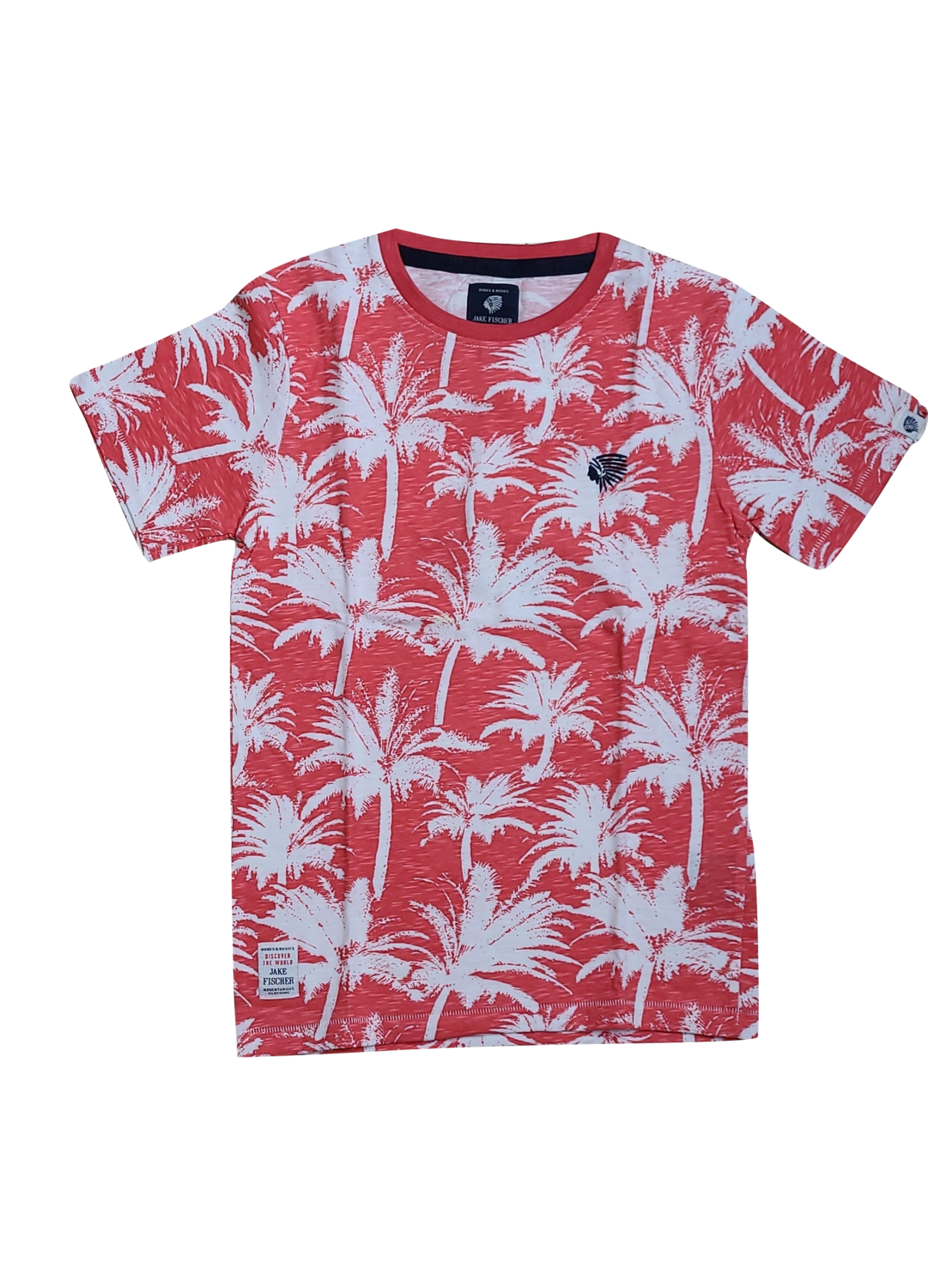 T-shirt Jake Fischer Rood Bedrukt