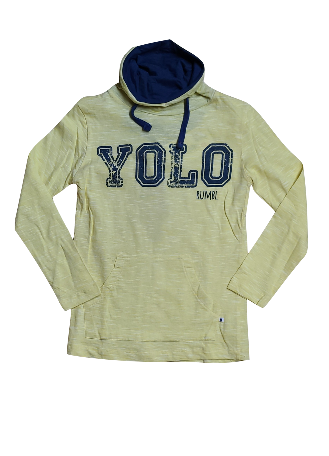 T-shirt L/M &quot;Yolo&quot; Rumbl Geel