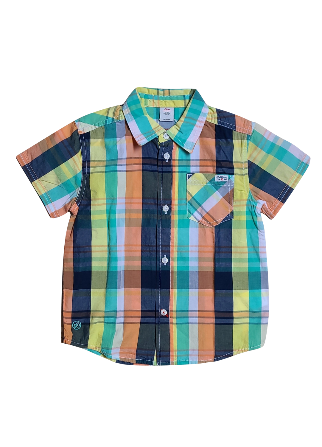 Hemd K/M S-Oliver Multi Geruit