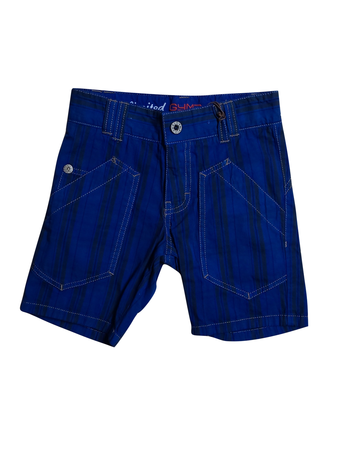 Short Gymp Blauw/Zwart Gestreept