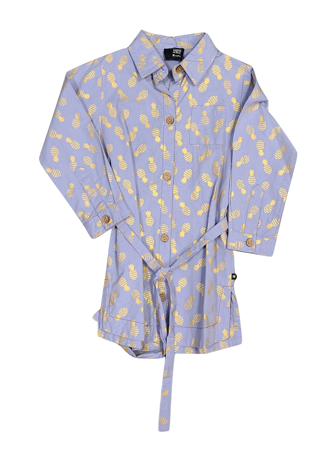 Hemdkleed L/M &quot;Ananas&quot; Rumbl Blauw