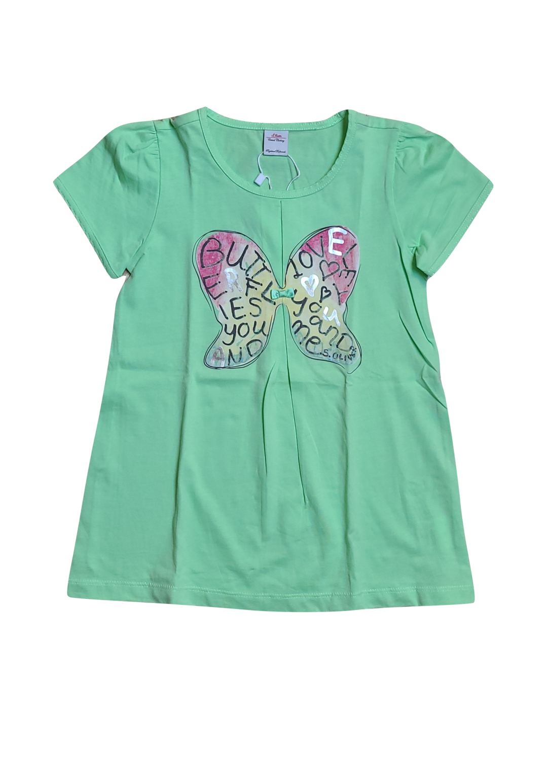 T-shirt Butterfly S-Oliver Lichtgroen