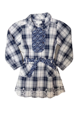 Kleed Ducky Beau Blauw Geruit
