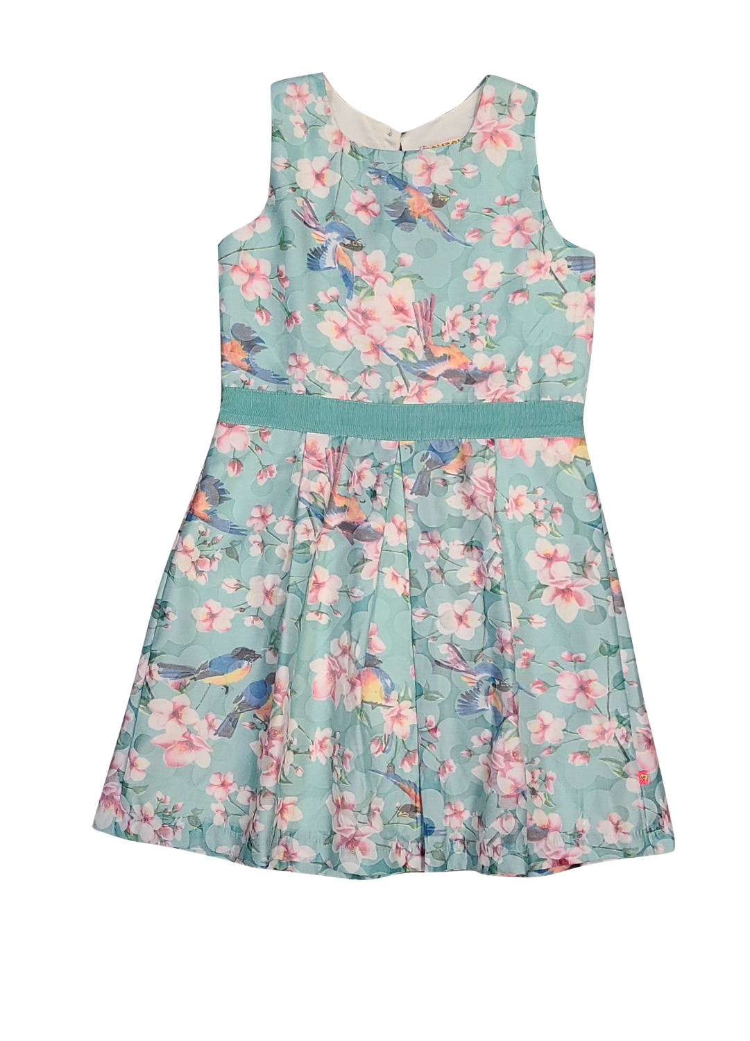 Kleed Bloemen/Vogels Someone Mint