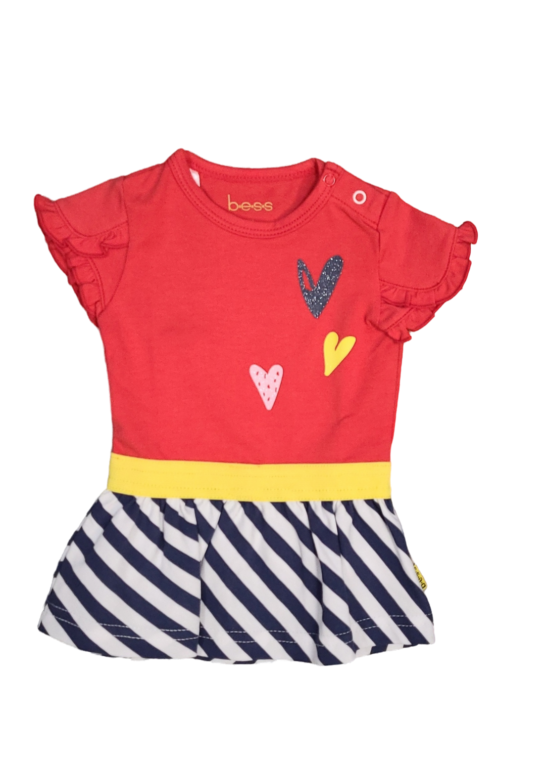 Kleed &quot;Hearts&quot; Bess Multi Gestreept