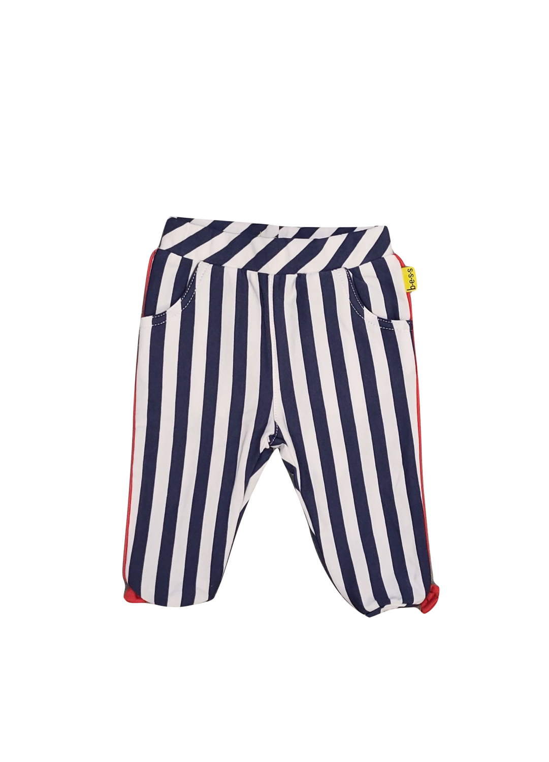 Broek Strikjes Bess Wit/Blauw Gestreept