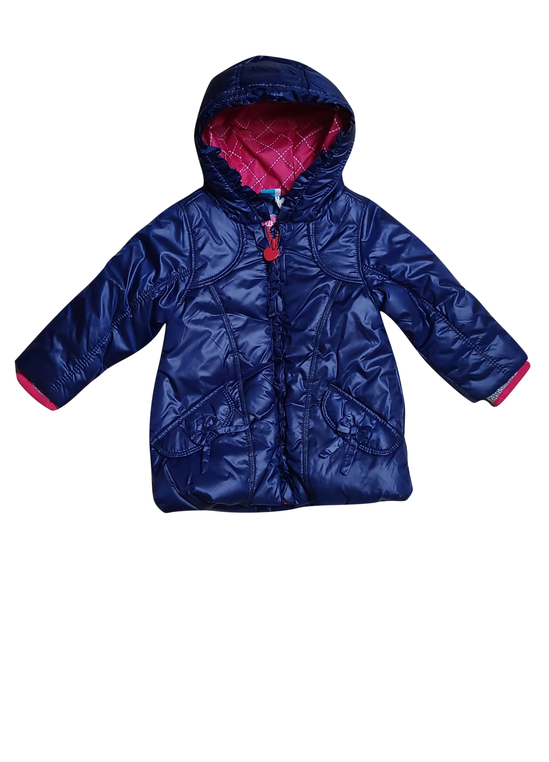Jas met kap LIEF! Blauw