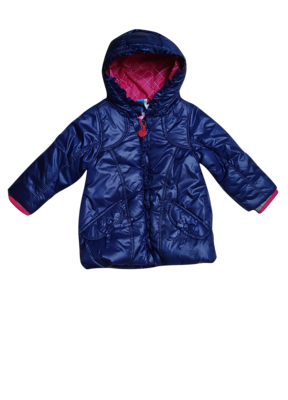 Jas met kap LIEF! Blauw