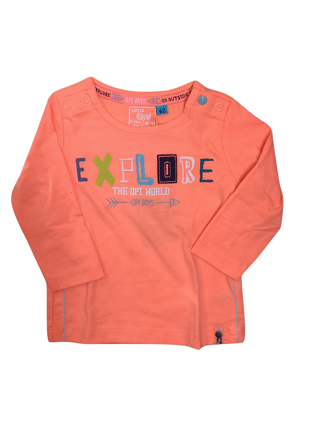 T-shirt l-m &quot;Explore&quot; Quapi Oranje