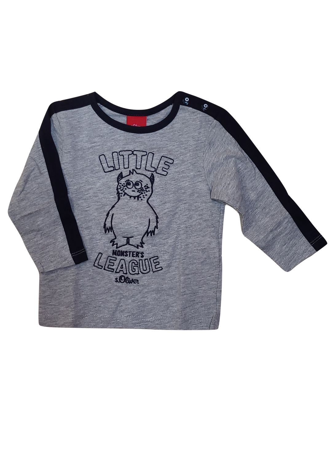 T-Shirt l-m &quot;Little Monster&quot; S-Oliver Grijs