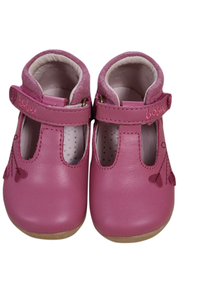 Schoenen Hartje Step Up Bobux Donkerroos