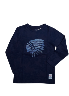 T-Shirt l-m &quot;Indiaan&quot;Jake Fischer Blauw