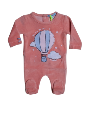 Pyjama&quot;Luchtballon&quot;Velours  Blablabla Abrikoos