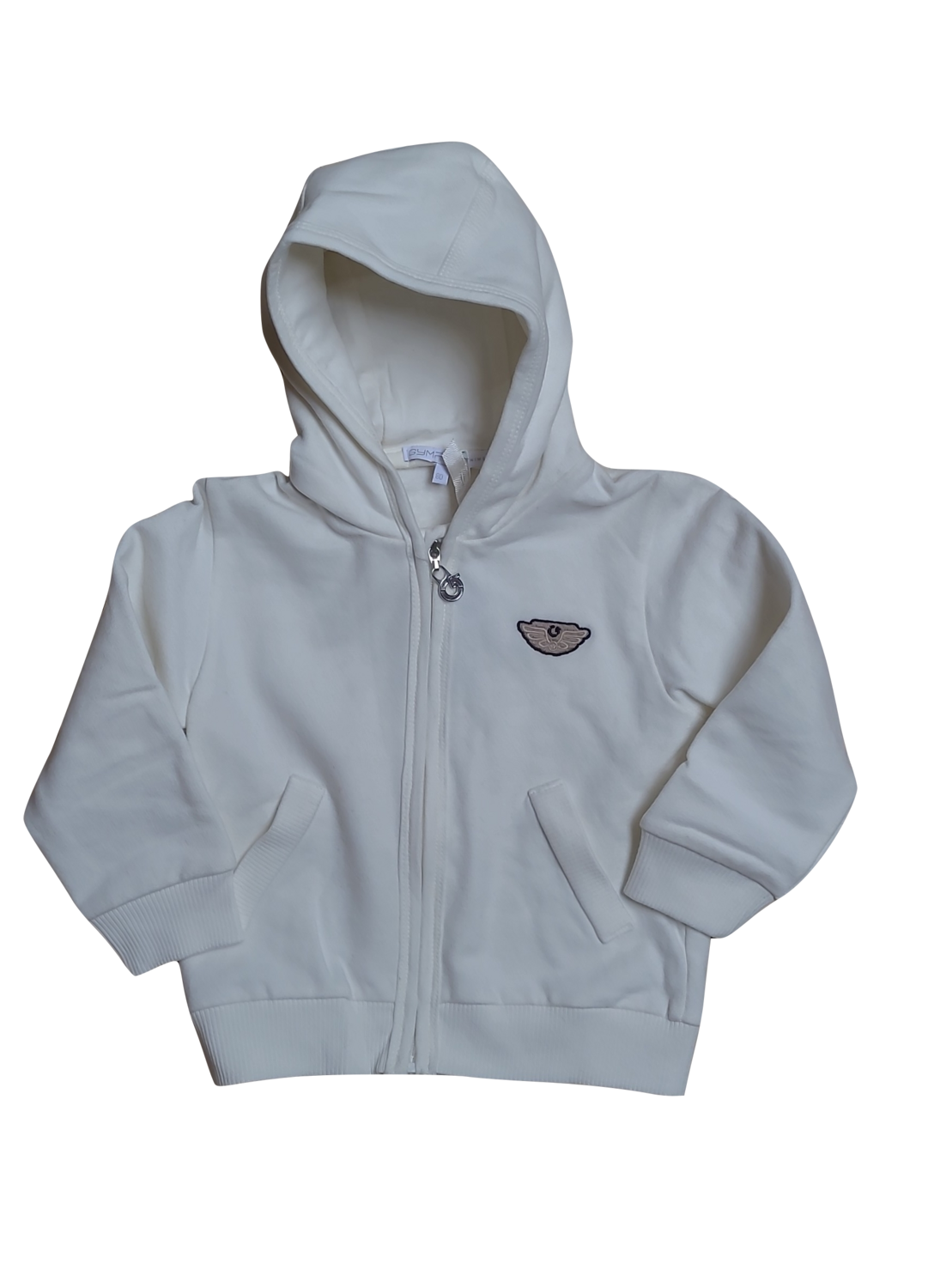 Gilet Met Kap Gymp Ecru