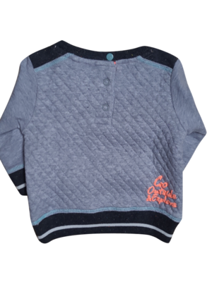 Sweater "Take A Hike " Quapi Grijs