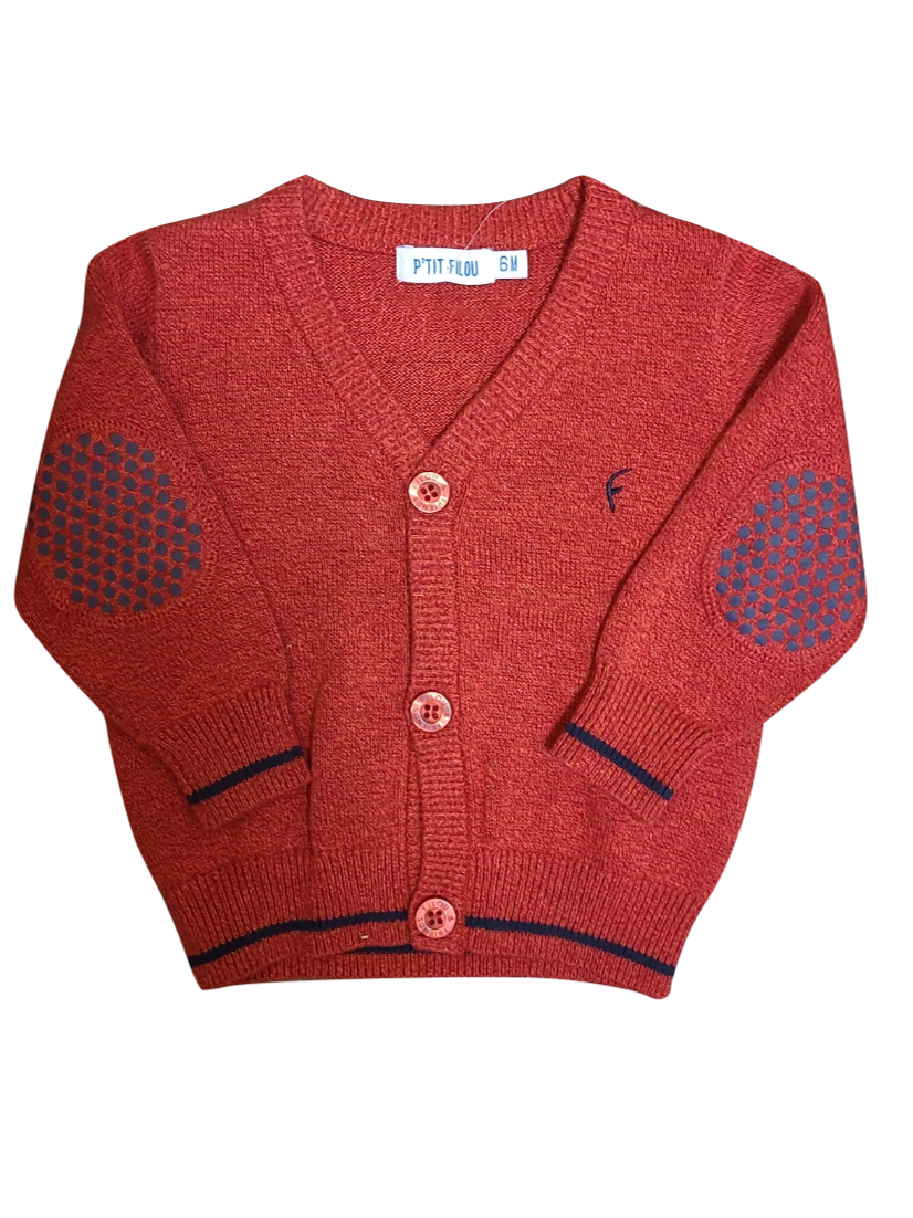 Gilet Tricot Filou &amp; Friends Bordeaux