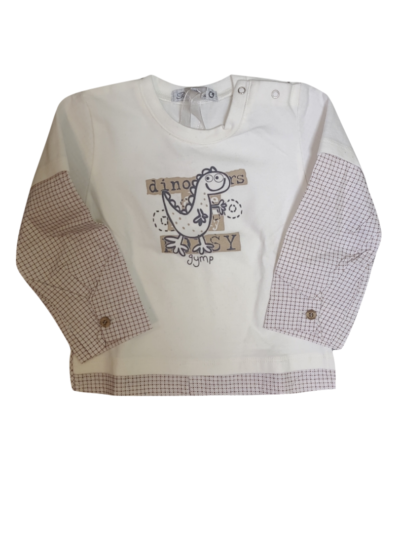 T-shirt/Hemd L/M &quot;Dino&quot; Gymp Ecru