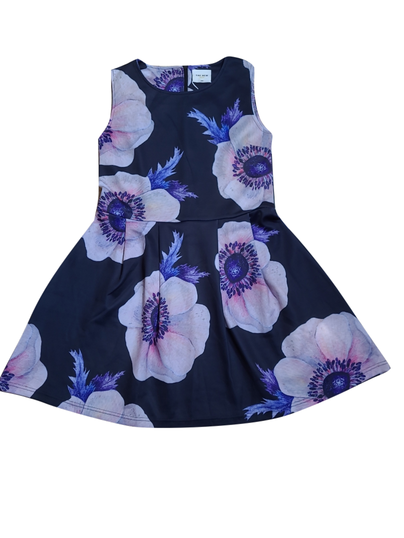 Feestkleed Bloemen The New Zwart
