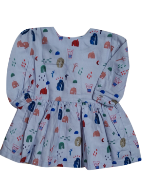 Kleed &quot;little Wood Peek A Boo&quot; P&#39;tit Filou Blauw