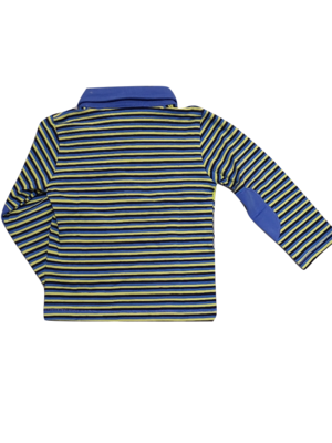 Polo L/M Gymp Streep Blauw/limoen