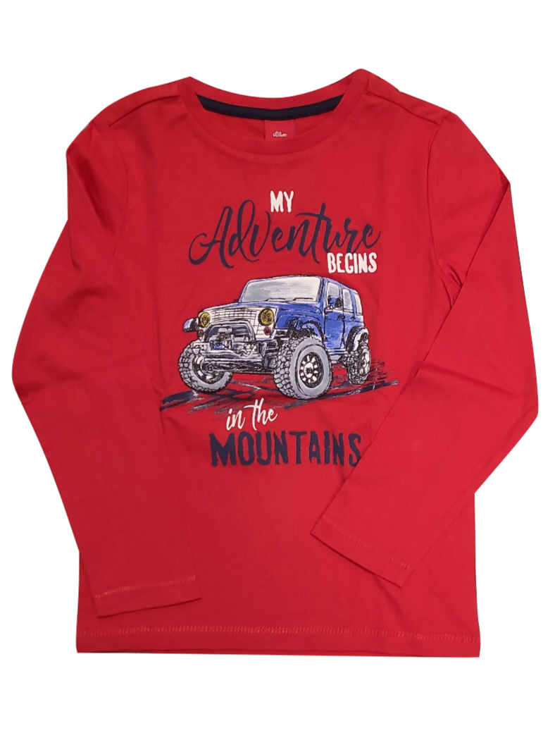 T-Shirt L/M &quot;Adventure&quot; S-Oliver Rood