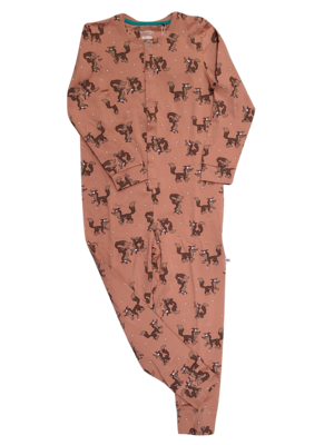 Meisjes Onesie L/M &quot;Wolf &quot; Woody Old Pink