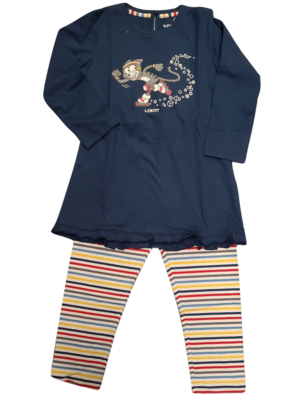 Meisjes Tuniek L/M &quot;Poes&quot; Woody Petrol