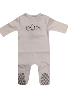 Baby Pyjama L/M &quot;Pinguin&quot; Zero2Three Ecru
