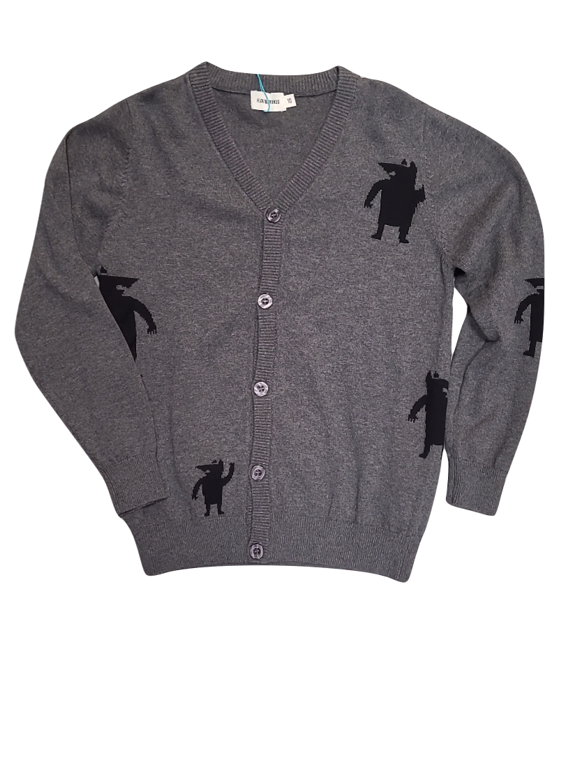 Gilet Tricot &quot;Bears&quot; Filou &amp; Friends Grijs