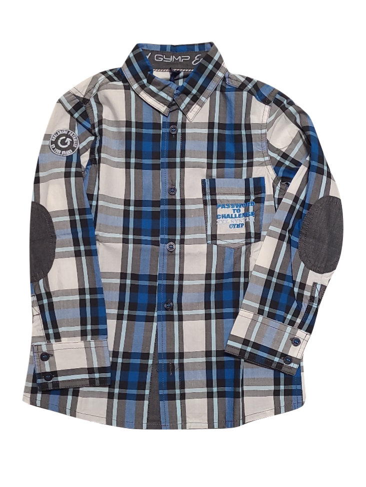Hemd L/M Gymp Blauw Geruit