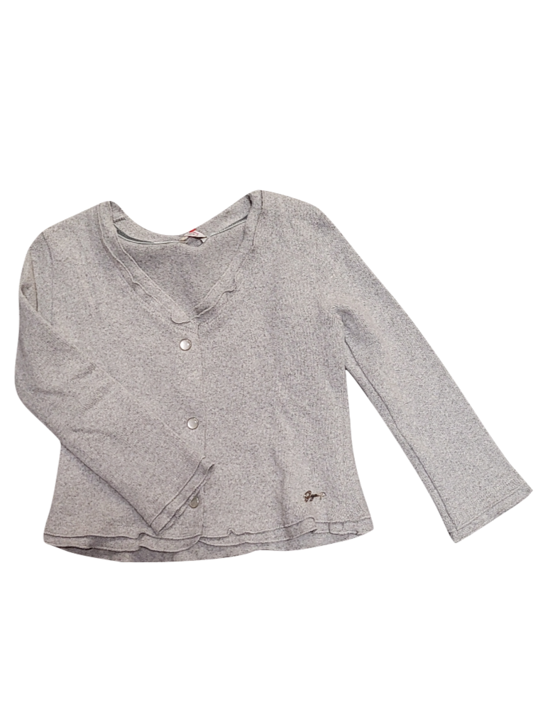 Gilet Drukknopen Gymp Grijs