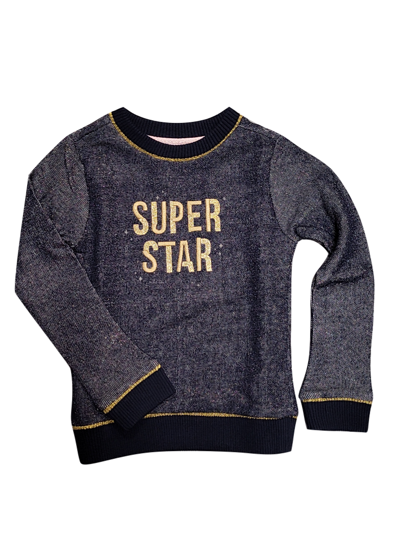Sweater &quot;Super Star&quot; Quapi Donkerblauw