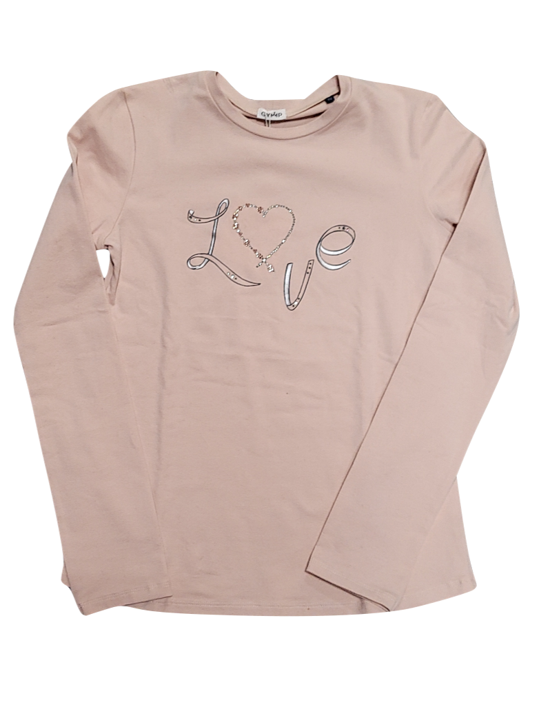 T-shirt L/M &quot;Love&quot; Gymp Oudroze