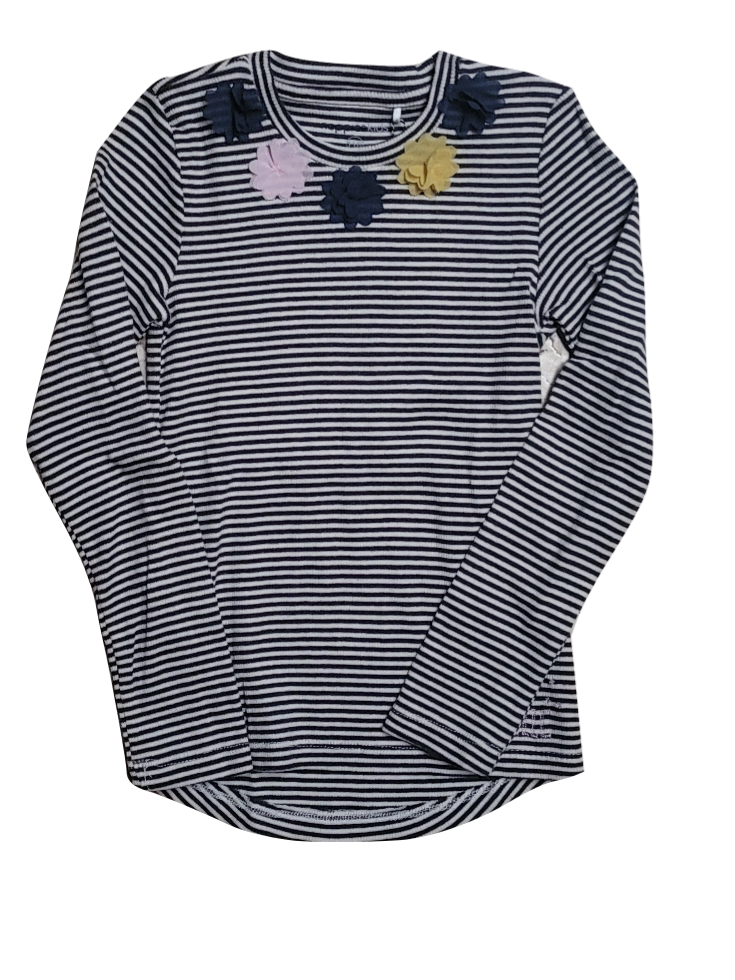 T-Shirt L/M Strepen Noppies Marine