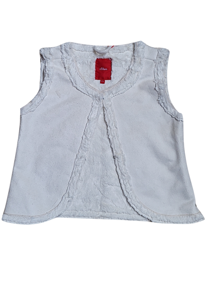 Bodywarmer Fluffy S-Oliver Ecru