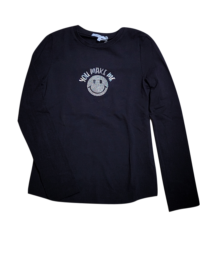 T-Shirt L/M &quot;You Make Me &quot; Gymp Zwart