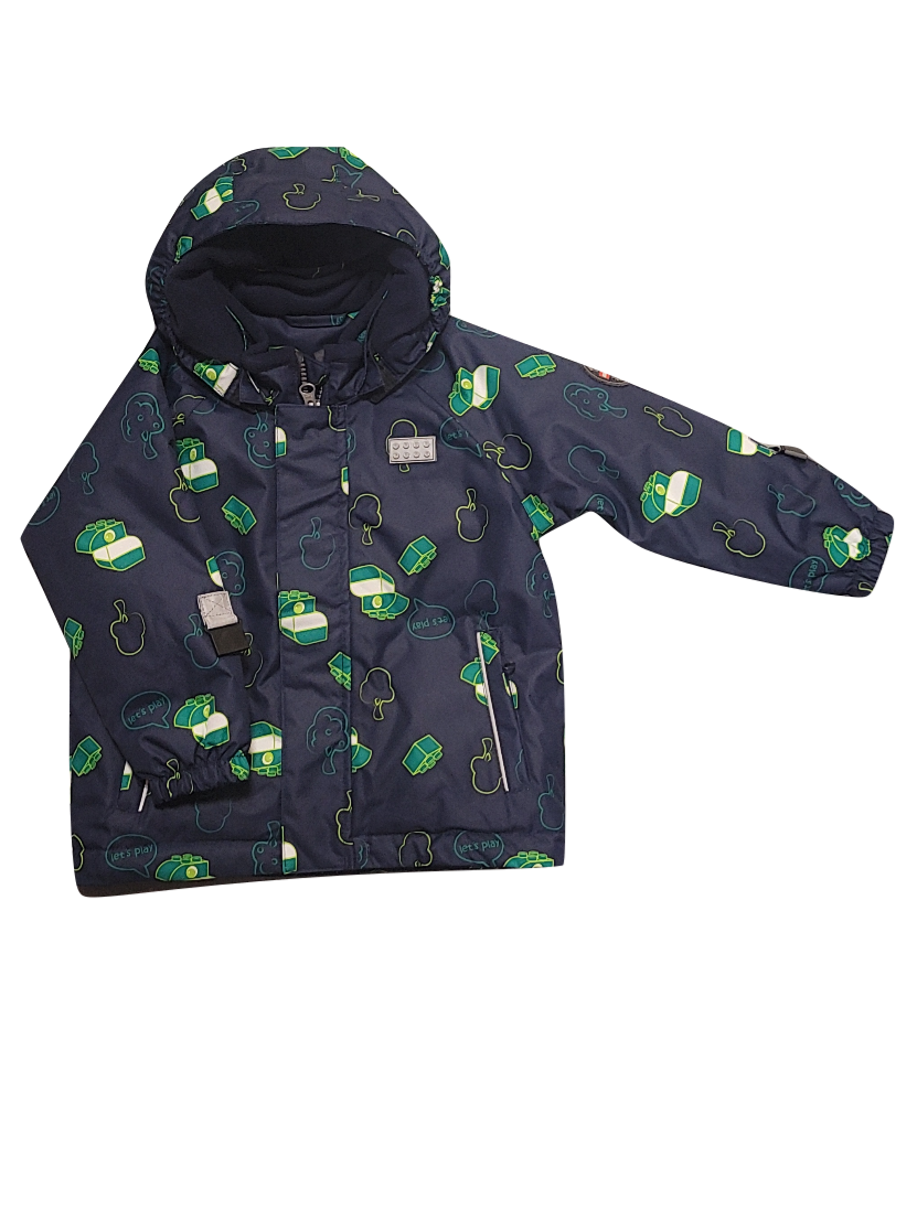 Jas Met Afneembare Kap Lego Donkerblauw