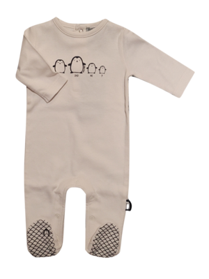 Baby Pyjama &quot;Mom Dad Me ?&quot; Zero 2 Three Ecru