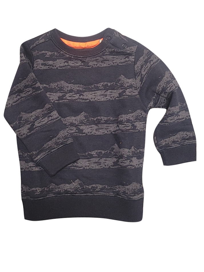 Sweater Jake Fischer Navy Bedrukt