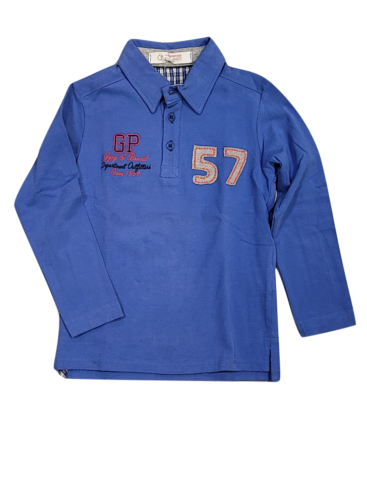 Polo L/M &quot;57&quot; &quot;86&quot; Gymp Blauw