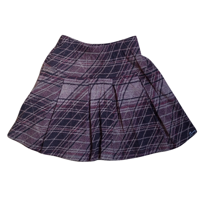 Rok Geruit Bordeaux