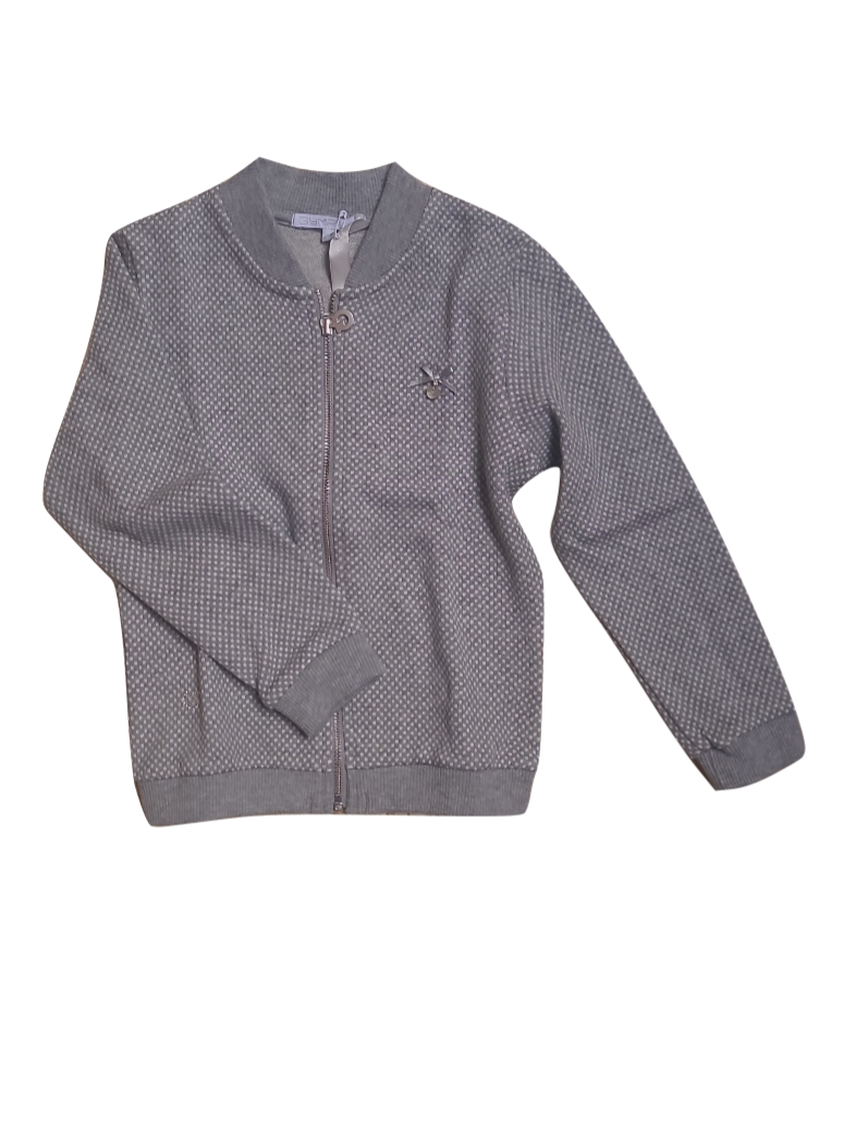 Gilet Met Rits Gymp Grijs