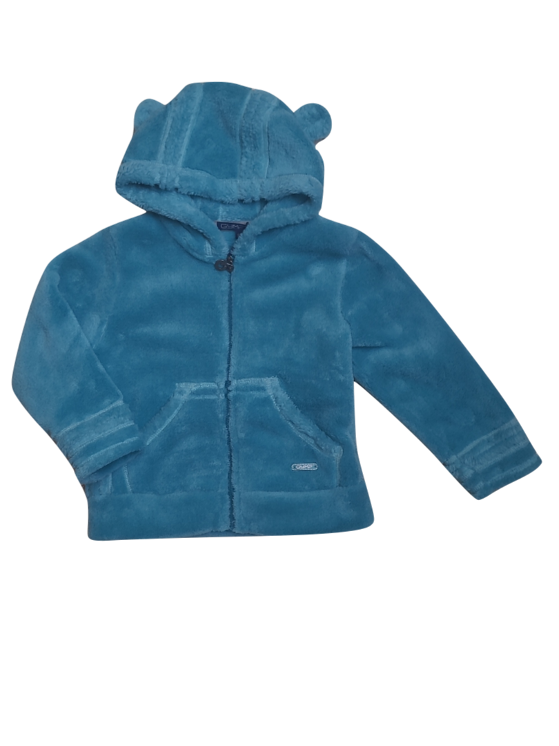 Gilet Met Kap Gymp Aqua