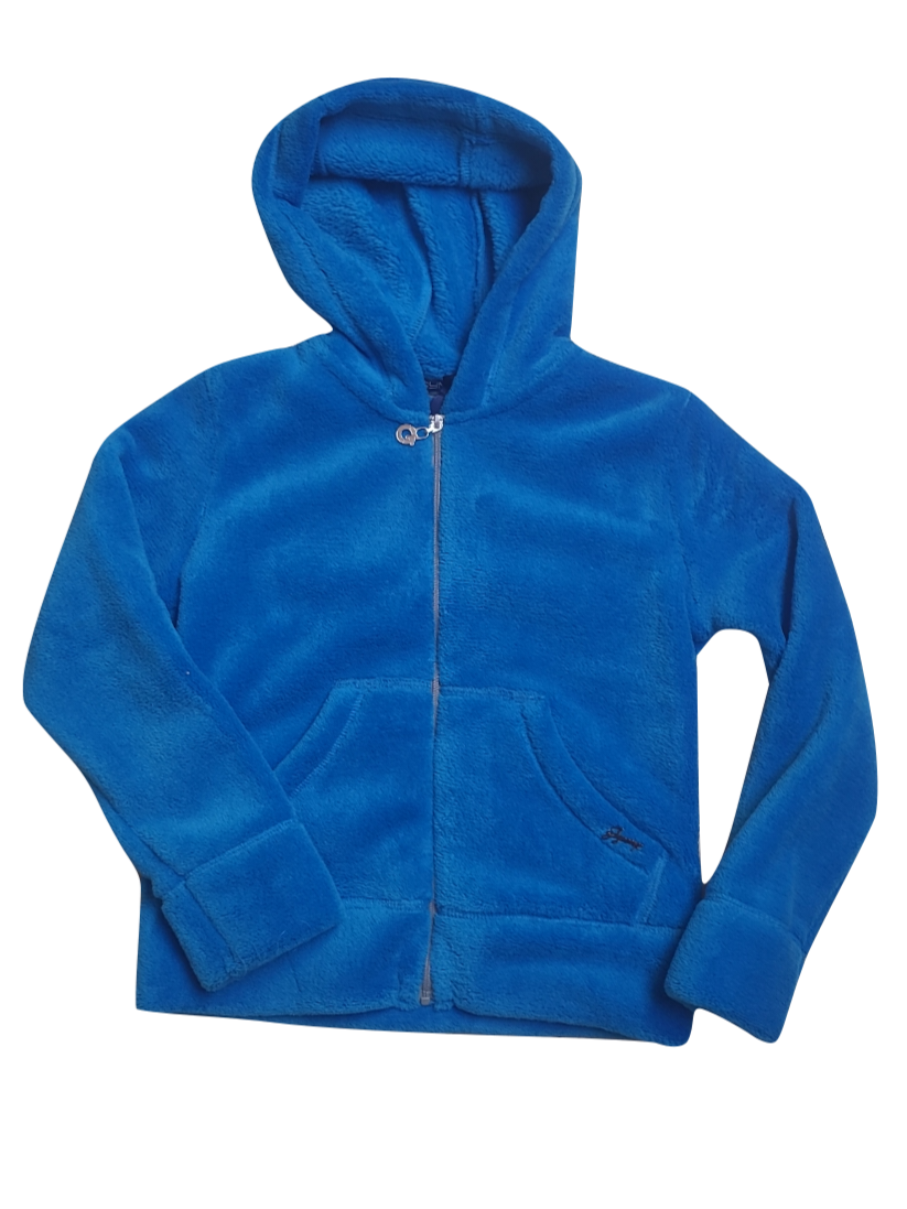 Gilet Fleece Met Kap Gymp Blauw