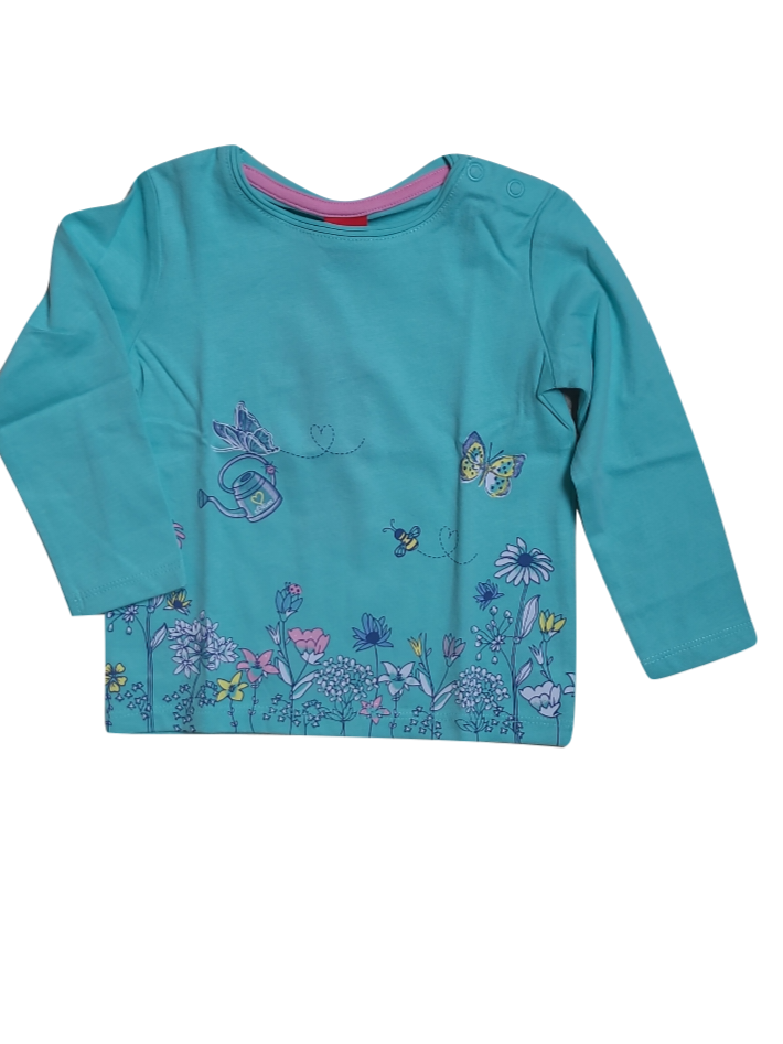 T-Shirt L/M &quot; Vlinders&quot; S-Oliver Groen