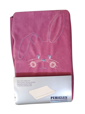 Waskussenhoes &quot;Rabbit&quot; Velours Pericles Roze