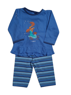 Meisjes Baby Pyjama &quot;Kreeft&quot; Woody Blauw