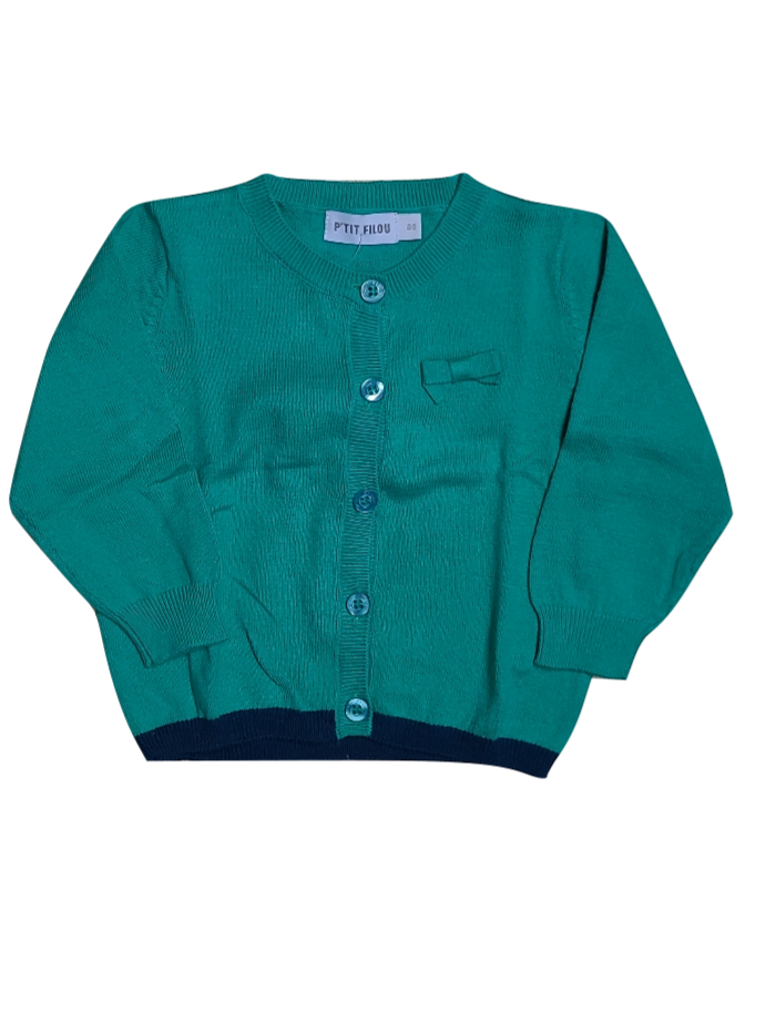 Gilet Tricot P&#39;tit Filou Groen
